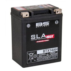 Batería BS BATTERY SLA Max activada de fábrica sin mantenimiento – BTX14AH MAX FA