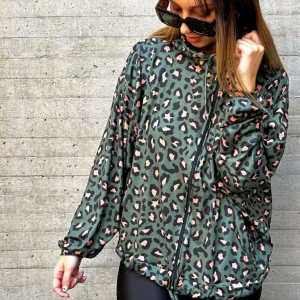 Poleron shine animal green