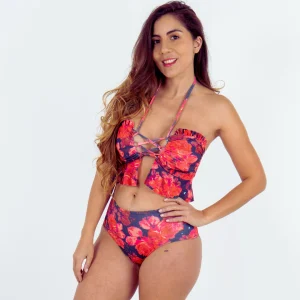 conjunto caramel  top Lala + pantaleta hot pans