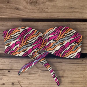 strapless  cruzado cebra pink