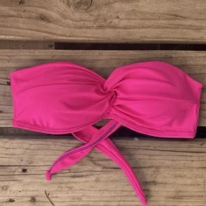 strapless  cruzado  fucsia