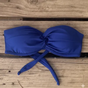 strapless  cruzado  azul rey