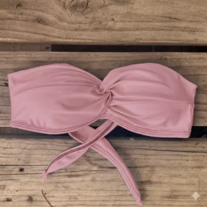 strapless  cruzado  rosa