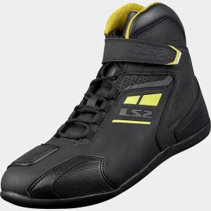 BOTAS LS2 GARRA BLACK H-V YELLOW