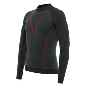 Camiseta Dainese THERMO LS NEGRO ROJO