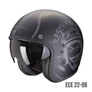 Casco Scorpion BELFAST EVO ROMEO Negro mate-Plata