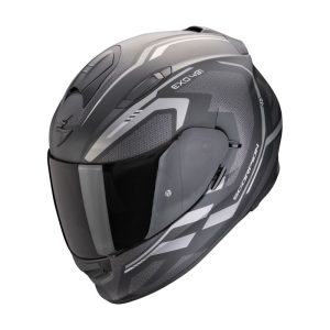 Casco Scorpion EXO-491 KRIPTA Negro mate-Plata