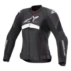 Chaqueta Alpinestars STELLA T-GP PLUS R V4 AIRFLOW BLACK WHITE