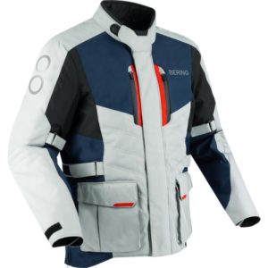 CHAQUETA BERING SIBERIA GRIS AZUL ROJO