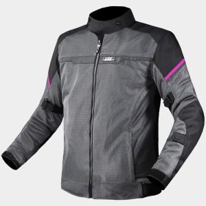 CHAQUETA LS2 MUJER RIVA BLACK GREY PINK