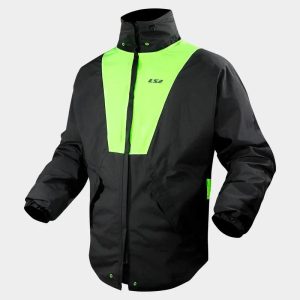 CHAQUETA LS2 X-RAIN UNISEX BLACK H-V YELLOW